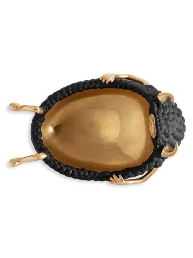 L'Objet Haas Lazy Susan 24K Gold & Porcelain Catchall Tray | Thumbnail 4