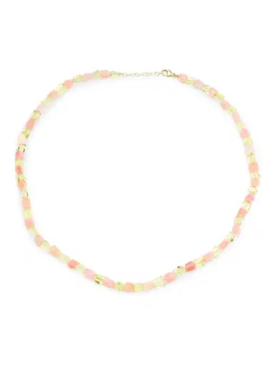 Jia Jia Women's Purple Rain 14K Yellow Gold, Pink Opal & Lemon Quartz Beaded Necklace - Pink | Thumbnail 1 Jia Jia Women's Purple Rain 14K Yellow Gold, Pink Opal & Lemon Quartz Beaded Necklace - Pink | Thumbnail 1