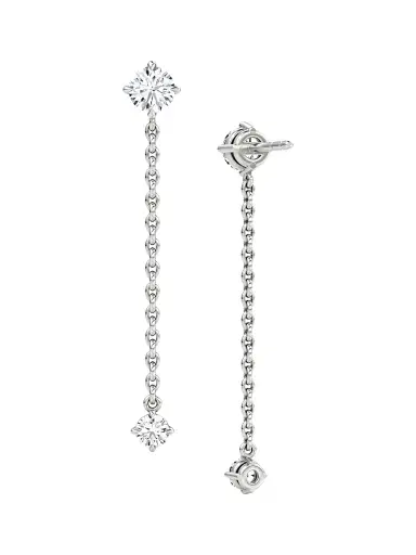VRAI Women's 14K White Gold & 0.70 TCW Lab-Grown Diamond Drop Earrings - White Gold | Thumbnail 3