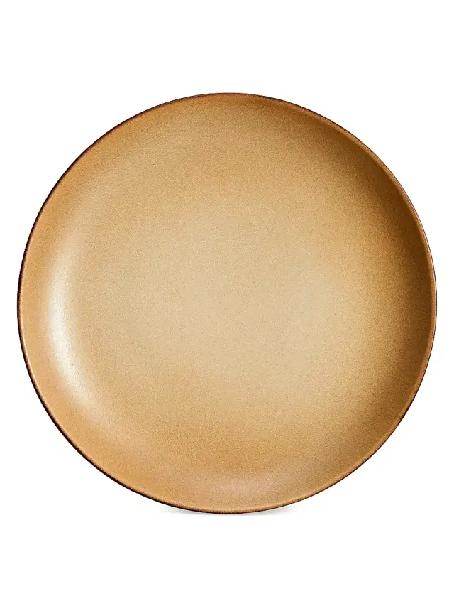 L'Objet Terra Iron Dinner Plate - Leather