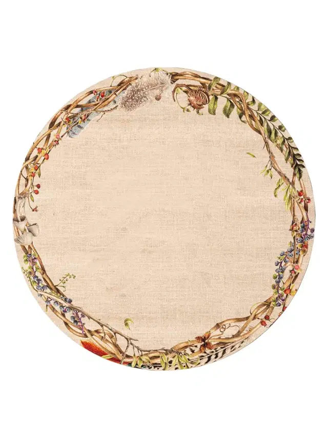 Forest Walk 4-Piece Placemat Set - Cafe Au Lait