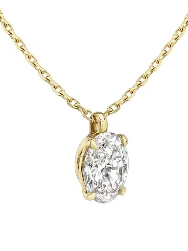 VRAI Women's Solitaire Classics 14K Gold & 1.00 TCW Lab-Grown Diamond Solitaire Oval Pendant - Yellow Gold | Thumbnail 2 VRAI Women's Solitaire Classics 14K Gold & 1.00 TCW Lab-Grown Diamond Solitaire Oval Pendant - Yellow Gold | Thumbnail 2