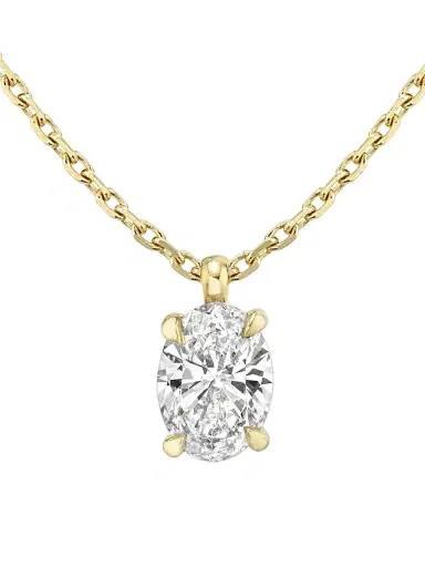 VRAI Women's Solitaire Classics 14K Gold & 1.00 TCW Lab-Grown Diamond Solitaire Oval Pendant - Yellow Gold | Thumbnail 1 VRAI Women's Solitaire Classics 14K Gold & 1.00 TCW Lab-Grown Diamond Solitaire Oval Pendant - Yellow Gold | Thumbnail 1