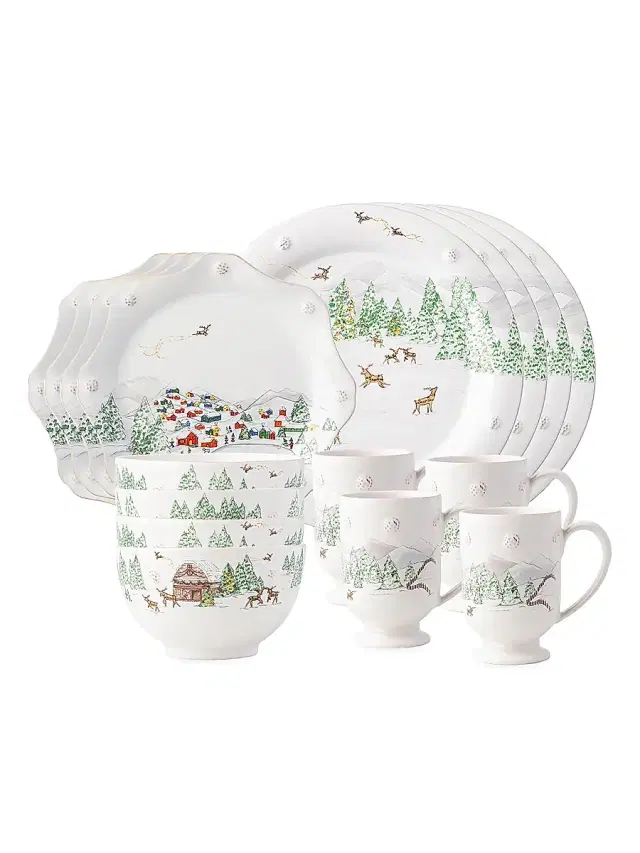 Juliska Berry & Thread North Pole 16-Piece Place Setting