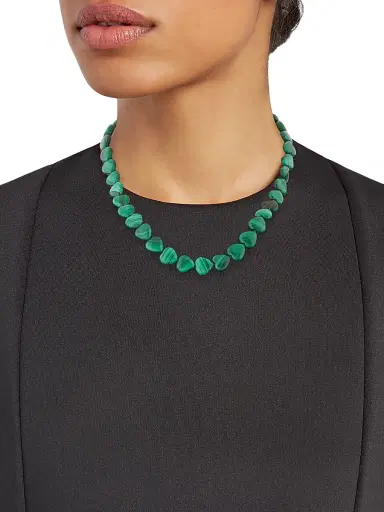 Jia Jia Women's Oracle Malachite Heart Necklace - Green | Thumbnail 2 Jia Jia Women's Oracle Malachite Heart Necklace - Green | Thumbnail 2