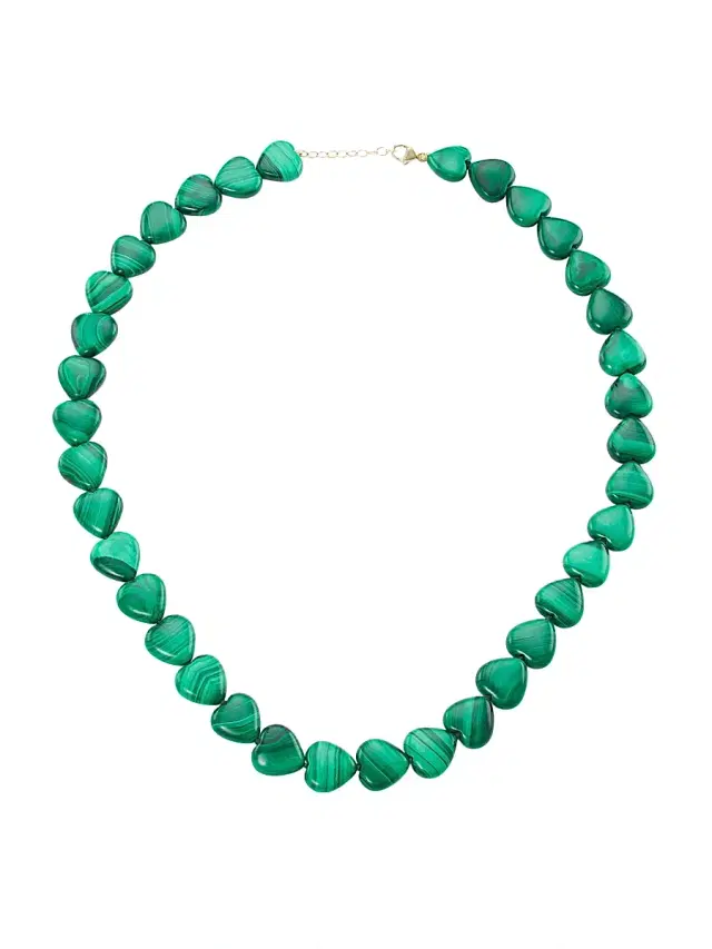 Women's Oracle Malachite Heart Necklace - Green