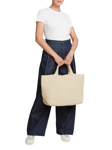 Naghedi Women's St. Barths Large Tote Bag - Ecru | Thumbnail 2