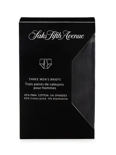 Saks Fifth Avenue Men's COLLECTION 3-Pack Boxer Briefs - Navy Grey Heather Light Grey Heather - Size Small | Thumbnail 5