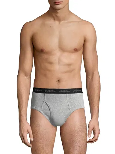 Saks Fifth Avenue Men's COLLECTION 3-Pack Boxer Briefs - Navy Grey Heather Light Grey Heather - Size Small | Thumbnail 1