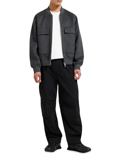 Moose Knuckles Men's Alder Wool Bomber Jacket | Thumbnail 2 Moose Knuckles Men's Alder Wool Bomber Jacket | Thumbnail 2