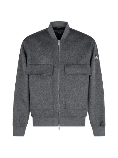 Moose Knuckles Men's Alder Wool Bomber Jacket | Thumbnail 1 Moose Knuckles Men's Alder Wool Bomber Jacket | Thumbnail 1