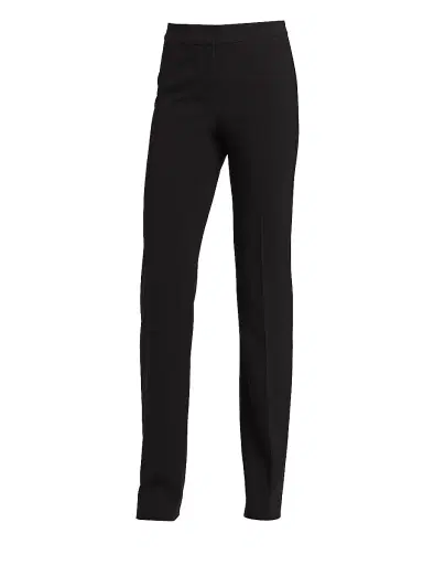 St. John Women's Crepe Marocain Diana Pants - Caviar | Thumbnail 1 St. John Women's Crepe Marocain Diana Pants - Caviar | Thumbnail 1