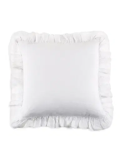 Pom Pom at Home Charlie Linen Duvet Cover - White Euro | Thumbnail 2