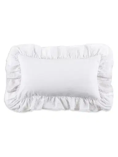 Pom Pom at Home Charlie Linen Duvet Cover - White Euro | Thumbnail 3