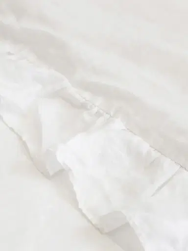 Pom Pom at Home Charlie Linen Duvet Cover - White Euro | Thumbnail 5