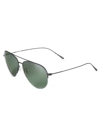 Oliver Peoples Men's Cleamons 60MM Pilot Sunglasses | Thumbnail 1
