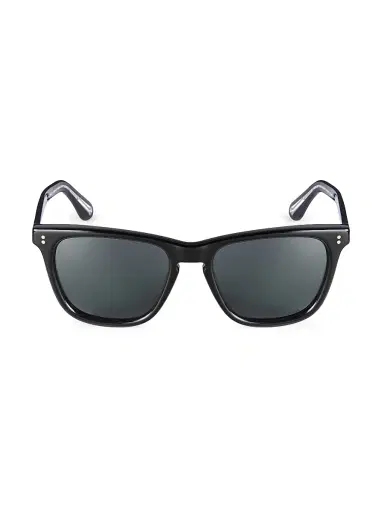 Oliver Peoples Men's Lynes 55MM Pillow Sunglasses - Black | Thumbnail 2