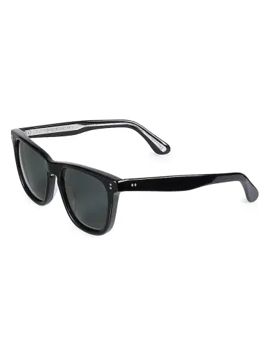 Oliver Peoples Men's Lynes 55MM Pillow Sunglasses - Black | Thumbnail 1