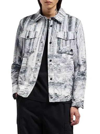 Moose Knuckles Men's West Shirt Jacket - Forest Print - Size XL | Thumbnail 4 Moose Knuckles Men's West Shirt Jacket - Forest Print - Size XL | Thumbnail 4