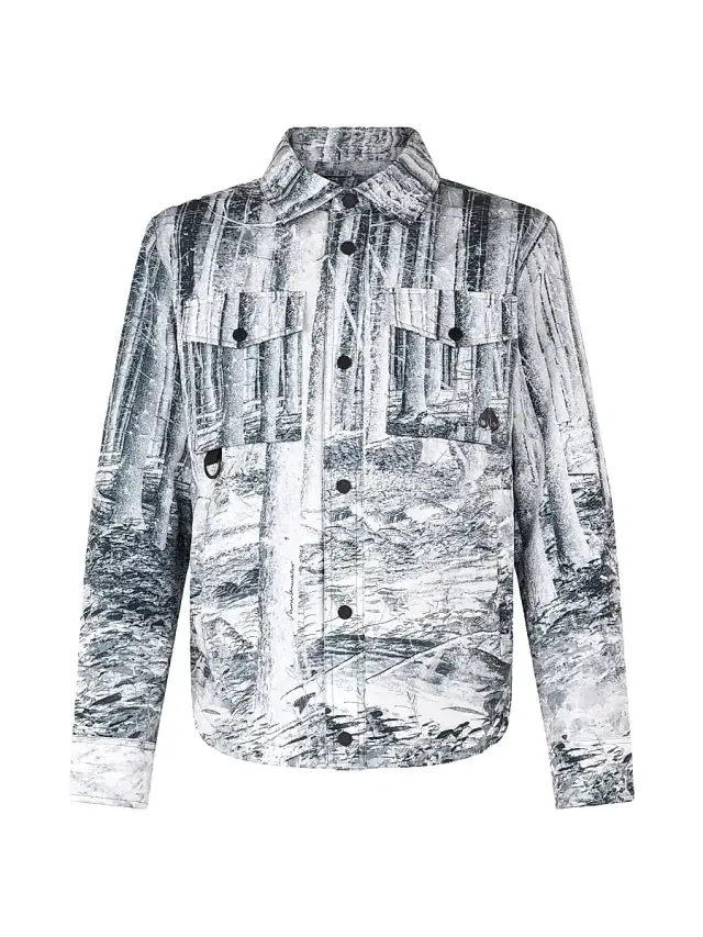 Moose Knuckles Men's West Shirt Jacket - Forest Print
