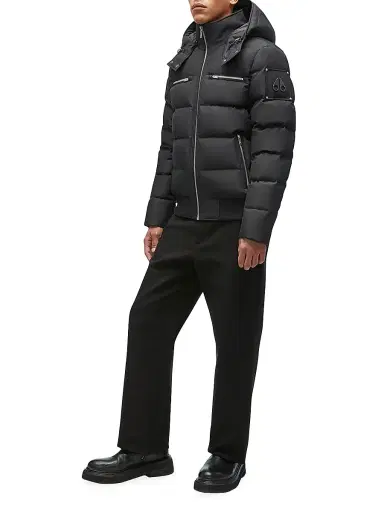 Moose Knuckles Men's Cloud Quilted Boerum Bomber - Black - Size XXL | Thumbnail 2 Moose Knuckles Men's Cloud Quilted Boerum Bomber - Black - Size XXL | Thumbnail 2