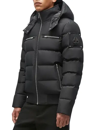 Moose Knuckles Men's Cloud Quilted Boerum Bomber - Black - Size XXL | Thumbnail 1 Moose Knuckles Men's Cloud Quilted Boerum Bomber - Black - Size XXL | Thumbnail 1