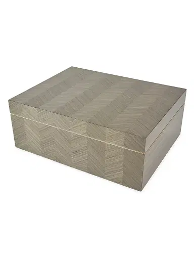 Tizo Herringbone Wood Box | Thumbnail 3