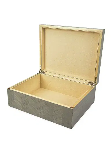 Tizo Herringbone Wood Box | Thumbnail 4