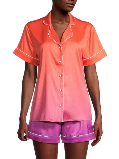 Averie Women's Sunset Ocean Dip Short Pajama Set | Thumbnail 3 Averie Women's Sunset Ocean Dip Short Pajama Set | Thumbnail 3