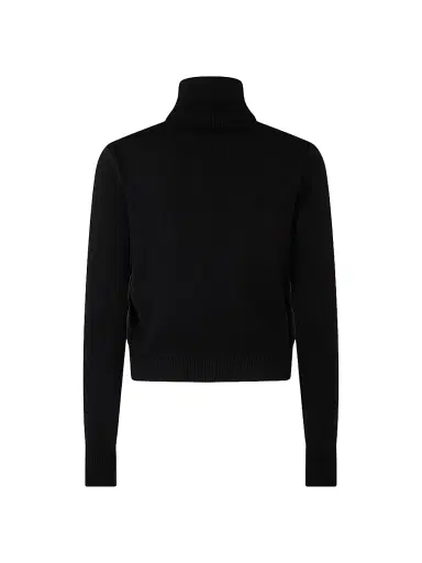 Moose Knuckles Women's Josephine Logo Knit Sweater - Plaster | Thumbnail 3 Moose Knuckles Women's Josephine Logo Knit Sweater - Plaster | Thumbnail 3