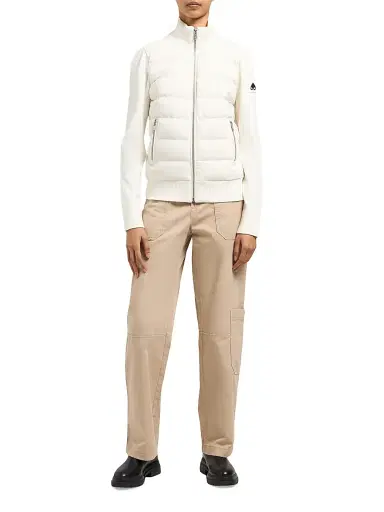 Moose Knuckles Women's Josephine Logo Knit Sweater - Plaster | Thumbnail 8 Moose Knuckles Women's Josephine Logo Knit Sweater - Plaster | Thumbnail 8