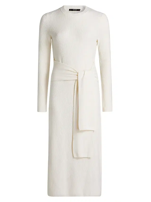 Toccin Women's Blakely Wool-Cashmere Crewneck Midi-Dress -