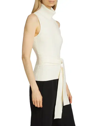Toccin Women's Celeste Rib-Knit Sleeveless Turtleneck Sweater - | Thumbnail 4 Toccin Women's Celeste Rib-Knit Sleeveless Turtleneck Sweater - | Thumbnail 4