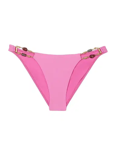 ViX by Paula Hermanny Women's Gerbera Kaia Charm-Embellished Bikini Bottom - Pink | Thumbnail 4