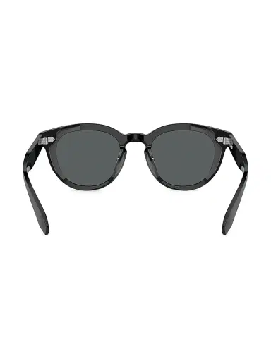 Oliver Peoples Men's N.05 48MM Rounded Square Sunglasses - Black Blue Grey | Thumbnail 4