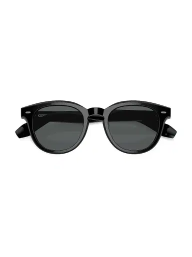 Oliver Peoples Men's N.05 48MM Rounded Square Sunglasses - Black Blue Grey | Thumbnail 5
