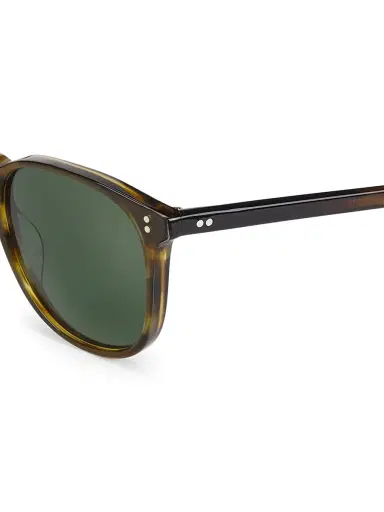 Oliver Peoples Women's Finley 51MM Semi Matte Sable Tortoise Sunglasses - Bark | Thumbnail 3