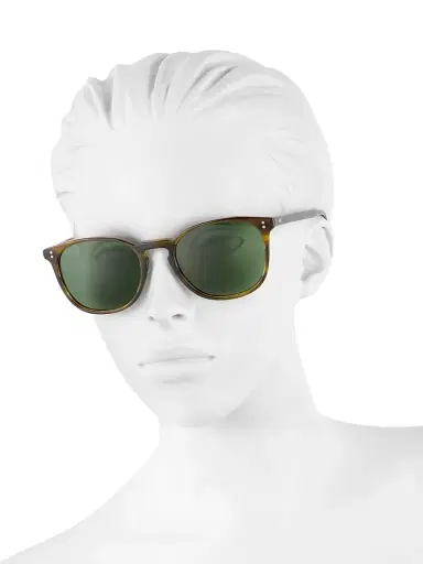 Oliver Peoples Women's Finley 51MM Semi Matte Sable Tortoise Sunglasses - Bark | Thumbnail 4