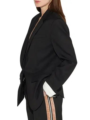 Callas Milano Women's Denis Oversized Blazer With Contrast Cuff Sleeve - Black | Thumbnail 3