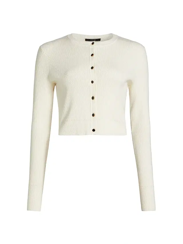 Toccin Women's Zoe Crop Crewneck Cardigan -