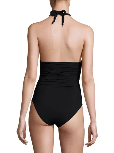 ViX by Paula Hermanny Women's Bia One-Piece Swimsuit - Black - Size Large | Thumbnail 4