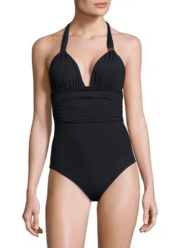 ViX by Paula Hermanny Women's Bia One-Piece Swimsuit - Black - Size Large | Thumbnail 1