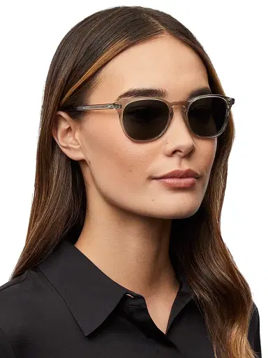 Oliver Peoples Women's Finley 51MM Round Sunglasses - Black Diamond | Thumbnail 5