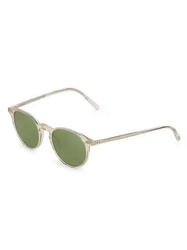 Oliver Peoples Women's Riley 49MM Black Round Sunglasses | Thumbnail 2