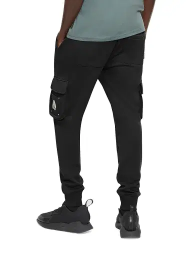 Moose Knuckles Men's Hartsfield Cargo Joggers - Black | Thumbnail 4 Moose Knuckles Men's Hartsfield Cargo Joggers - Black | Thumbnail 4