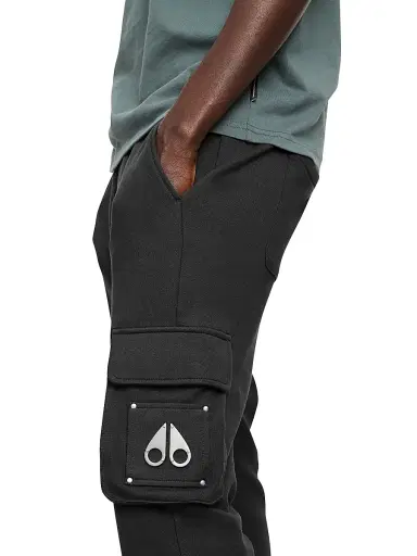 Moose Knuckles Men's Hartsfield Cargo Joggers - Black | Thumbnail 5 Moose Knuckles Men's Hartsfield Cargo Joggers - Black | Thumbnail 5
