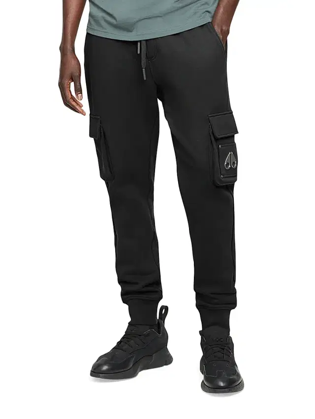 Moose Knuckles Men's Hartsfield Cargo Joggers - Black
