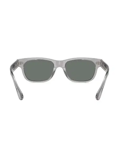 Oliver Peoples Men's Rosson Sun 53MM Pillow Sunglasses - Transparent Grey Grey | Thumbnail 4