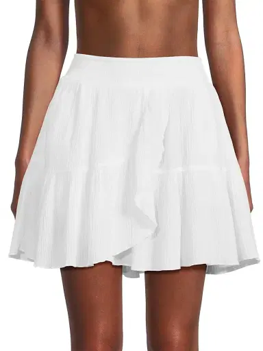 Change of Scenery Women's Izzy Cotton Wrap Skirt - Fresh White - Size XS | Thumbnail 3 Change of Scenery Women's Izzy Cotton Wrap Skirt - Fresh White - Size XS | Thumbnail 3