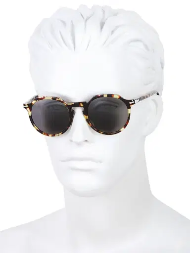 PERSOL Men's Phantos 52MM Rounded Sunglasses - Dark Grey | Thumbnail 4 PERSOL Men's Phantos 52MM Rounded Sunglasses - Dark Grey | Thumbnail 4